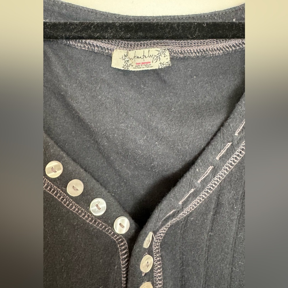 Free People Coffee Chat Long Sleeve Top - Picture 4 of 6
